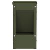 vidaXL Distributeur pour lapins Vert olive 12,5 x 12,5 x 25 cm