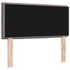 vidaXL T&ecirc;te de lit LED avec des lumi&egrave;res &agrave; LED Taupe 80 cm Polyester