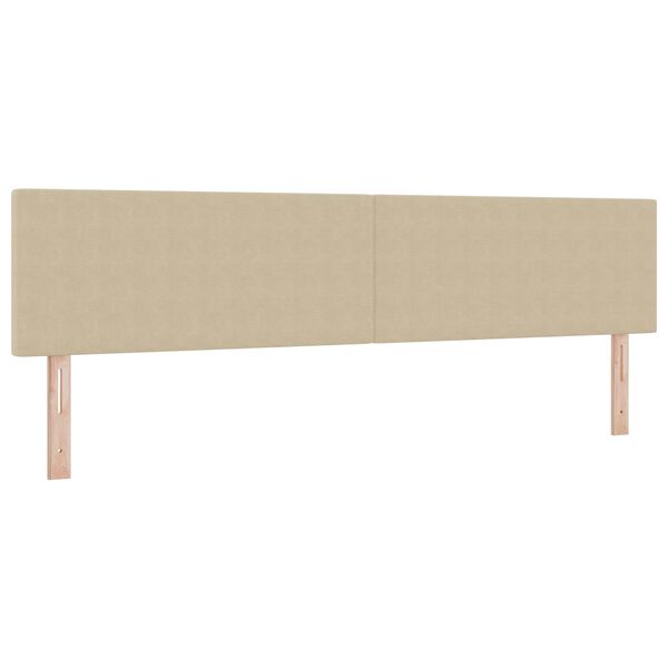 vidaXL T&ecirc;te de lit LED avec t&ecirc;te de lit Vert gris 200 cm Polyester