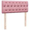 vidaXL Lit ottoman avec matelas rose 120x190 cm velours