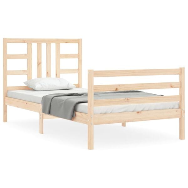 vidaXL Cadre de lit sans matelas bois de pin massif