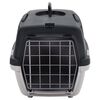 vidaXL Cage de transport animaux de compagnie gris noir 48x32x31 cm PP