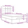 vidaXL Cadre de lit ottoman avec matelas noir 120x190 cm velours