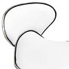 vidaXL Chaise de bureau Blanc Similicuir