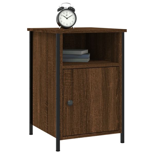 vidaXL Tables de chevet 2pcs Ch&ecirc;ne marron 40x42x60cm Bois d'ing&eacute;nierie