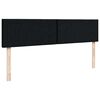 vidaXL Lit ottoman avec matelas noir 140x200 cm tissu