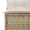 vidaXL Canap&eacute;s de jardin sans accoudoirs avec coussins 2 pcs beige