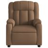 vidaXL Fauteuil inclinable de massage électrique marron tissu