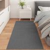 vidaXL Tapis de surface Rectangulaire Anthracite 150 x 80 cm