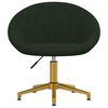 vidaXL Chaises &agrave; manger lot de 2 vert fonc&eacute; velours