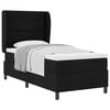 vidaXL Lit &agrave; ressorts avec matelas Noir 80 x 200 cm tissu