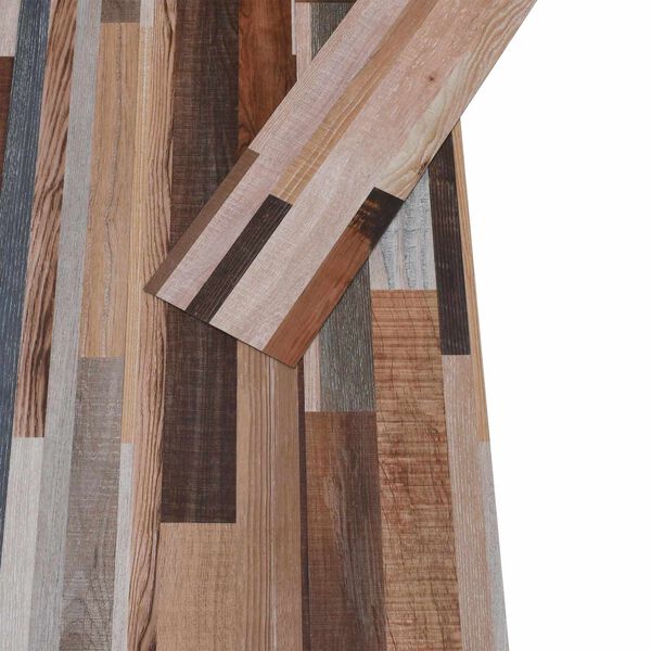 vidaXL Planches de sol 18 pcs Multicolore 5,26 m&sup2; PVC