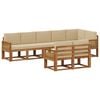 vidaXL Ensemble de canap&eacute;s d'ext&eacute;rieur 8 pc Naturel et Beige Polyester