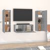 vidaXL Ensemble de meubles TV 3 pcs Sonoma gris Bois d'ingénierie