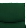 vidaXL Fauteuil de massage Vert foncé Tissu