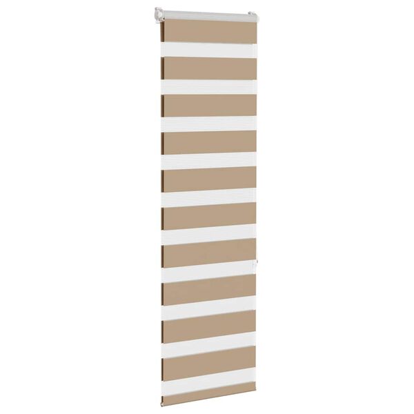 vidaXL Store z&egrave;bre marron sable largeur du tissu 45,9 cm polyester