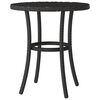 vidaXL Ensemble de bistro 3 pcs avec coussins noir r&eacute;sine tress&eacute;e