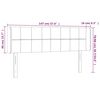 vidaXL T&ecirc;te de lit avec oreilles Rose 147x16x78/88 cm Velours