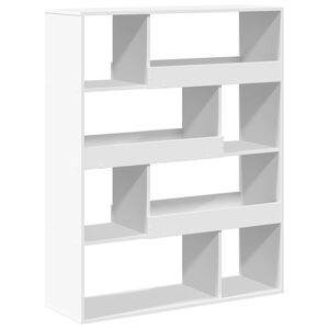 vidaXL Cloison de s&eacute;paration blanc 100x33x125,5 cm bois d'ing&eacute;nierie