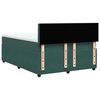 vidaXL Sommier &agrave; lattes de lit et matelas Vert fonc&eacute; 140x190cm Velours