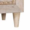 vidaXL Cabinet de chevet Beige 50 x 33 x 62 cm Bois d'acacia massif