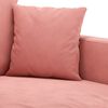 vidaXL Canap&eacute; &agrave; 2 places Rose 120 cm Velours