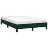 vidaXL Cadre de lit sans matelas vert fonc&eacute; 120x190 cm velours