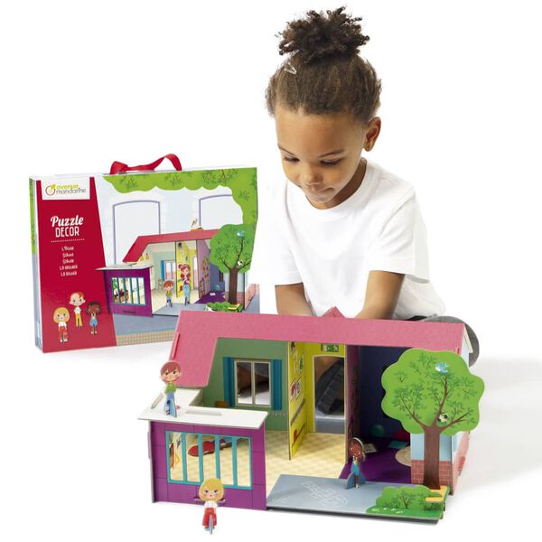 Avenue Mandarine Puzzle sc&egrave;ne 3D School