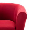 vidaXL Fauteuil Rouge bordeaux Tissu