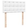 vidaXL Sommier &agrave; lattes de lit avec matelas Blanc 90x190 cm Similicuir