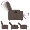 vidaXL Fauteuil inclinable Marron Similicuir