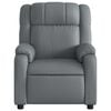 vidaXL Fauteuil de massage inclinable &eacute;lectrique gris similicuir