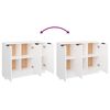 vidaXL Buffet Blanc 90,5x30x70 cm Bois d'ing&eacute;nierie