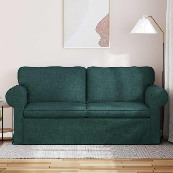 vidaXL Canap&eacute; 140cm Vert fonc&eacute; M&eacute;tал