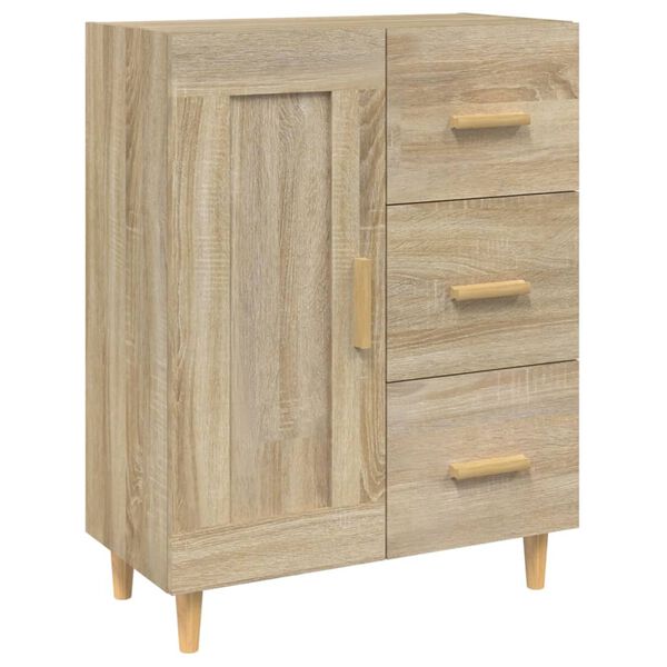 vidaXL Buffet Ch&ecirc;ne sonoma 69,5x34x90 cm Bois d'ing&eacute;nierie