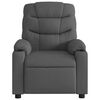 vidaXL Fauteuil inclinable Gris foncé Tissu