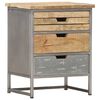 vidaXL Table de chevet 40 x 30 x 50 cm Bois de manguier massif
