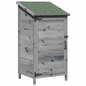 vidaXL Abri de jardin Gris 59 x 56 x 113,5 cm Bois de Sapin Massif