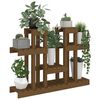 vidaXL Support &agrave; plantes Marron miel 104,5x25x77,5 cm Bois massif pin