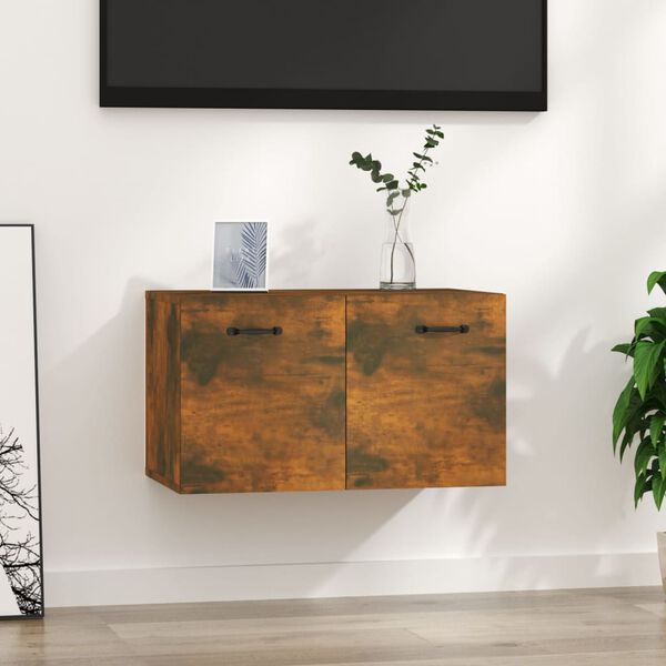vidaXL Armoire murale Ch&ecirc;ne fum&eacute; 60x36,5x35 cm Bois d'ing&eacute;nierie