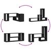 vidaXL Meubles TV 2 pcs noir 100x30x50 cm bois d'ing&eacute;nierie