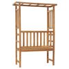vidaXL Banc de jardin avec pergola 115 cm bois de teck solide