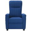 vidaXL Fauteuil de massage Bleu Tissu