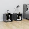 vidaXL Meuble TV gris 37x35x37 cm bois d&rsquo;ing&eacute;nierie