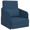 vidaXL Canap&eacute;-Lit Bleu 65 x 80 x 83 cm tissu