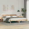 vidaXL Cadre de lit avec t&ecirc;te de lit Marron 180 x 200 cm Pin massif