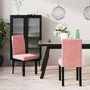 vidaXL Chaises &agrave; manger lot de 2 rose velours