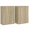 vidaXL Buffets 2 pcs ch&ecirc;ne sonoma 60x31x84 cm bois d'ing&eacute;nierie