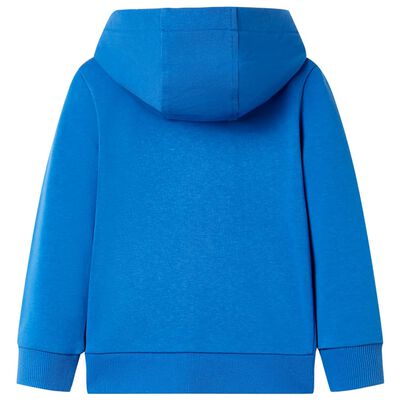 Sweat à capuche zippé pour enfants bleu 92