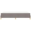 vidaXL Lit &agrave; ressorts avec matelas Taupe 120 x 190 cm tissu
